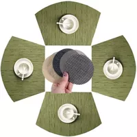 Бамбуковый, зеленый, 4 штук, 4 штук, 10см