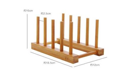 Bowl mat shelf Bamboo wooden heat insulation mat shelf Large bowl rack Kitchen storage shelf Heat insulation mat