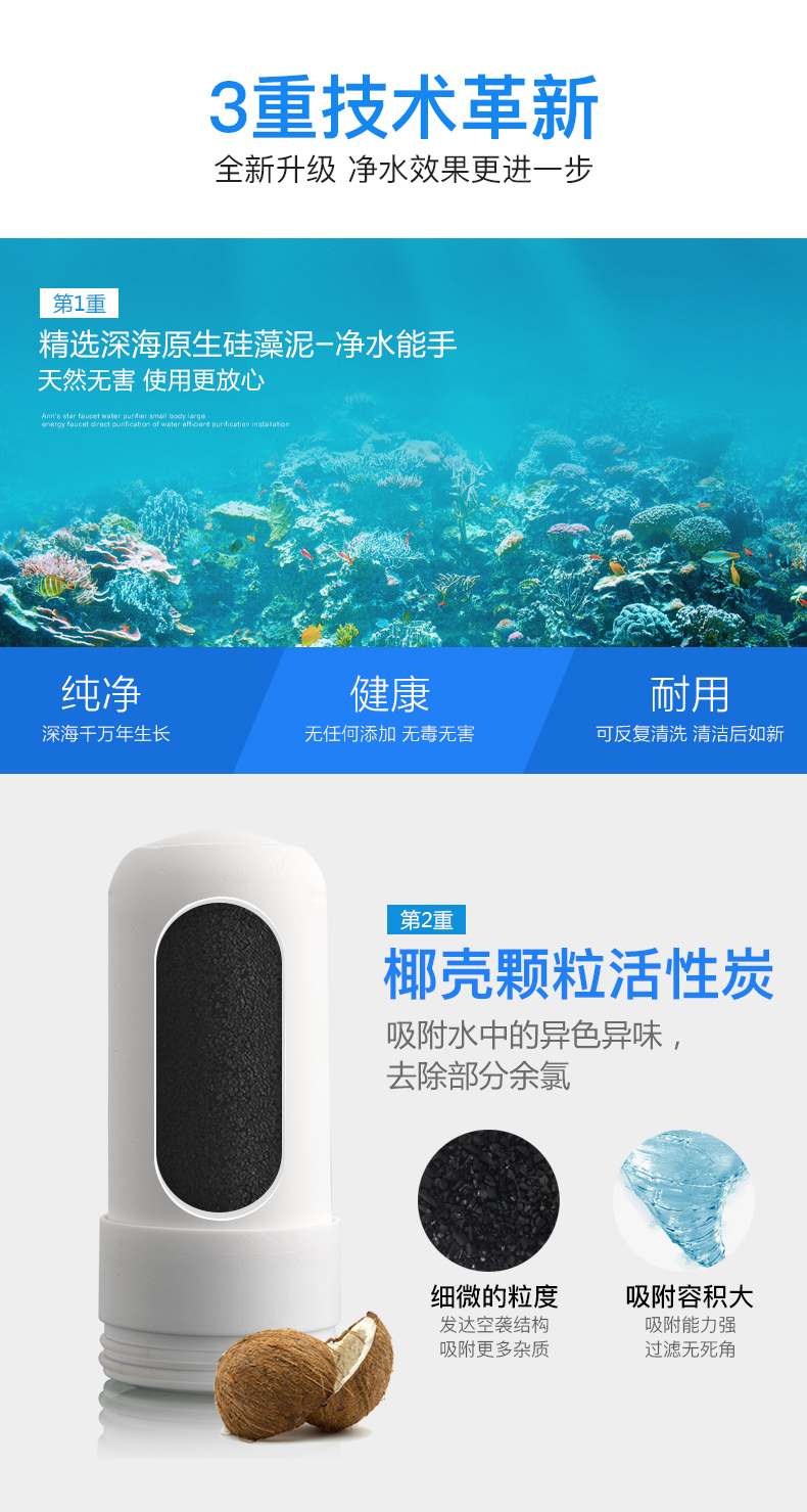 安之星 厨房净水龙头 净水器 一机五芯 可用2年半 图3