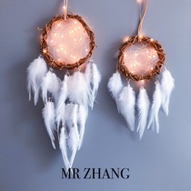 MR ZHANG original dream catcher lamp birthday gift girl indian feather pendant literary retro ins style