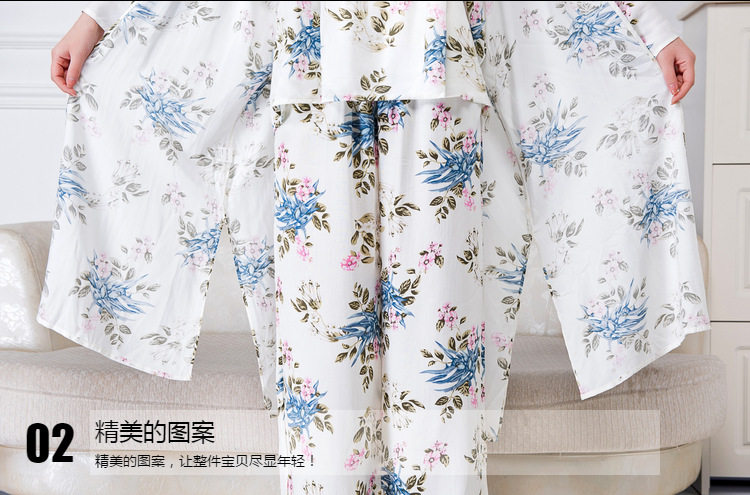 Imported cotton pajamas gown Japanese sexy winter 