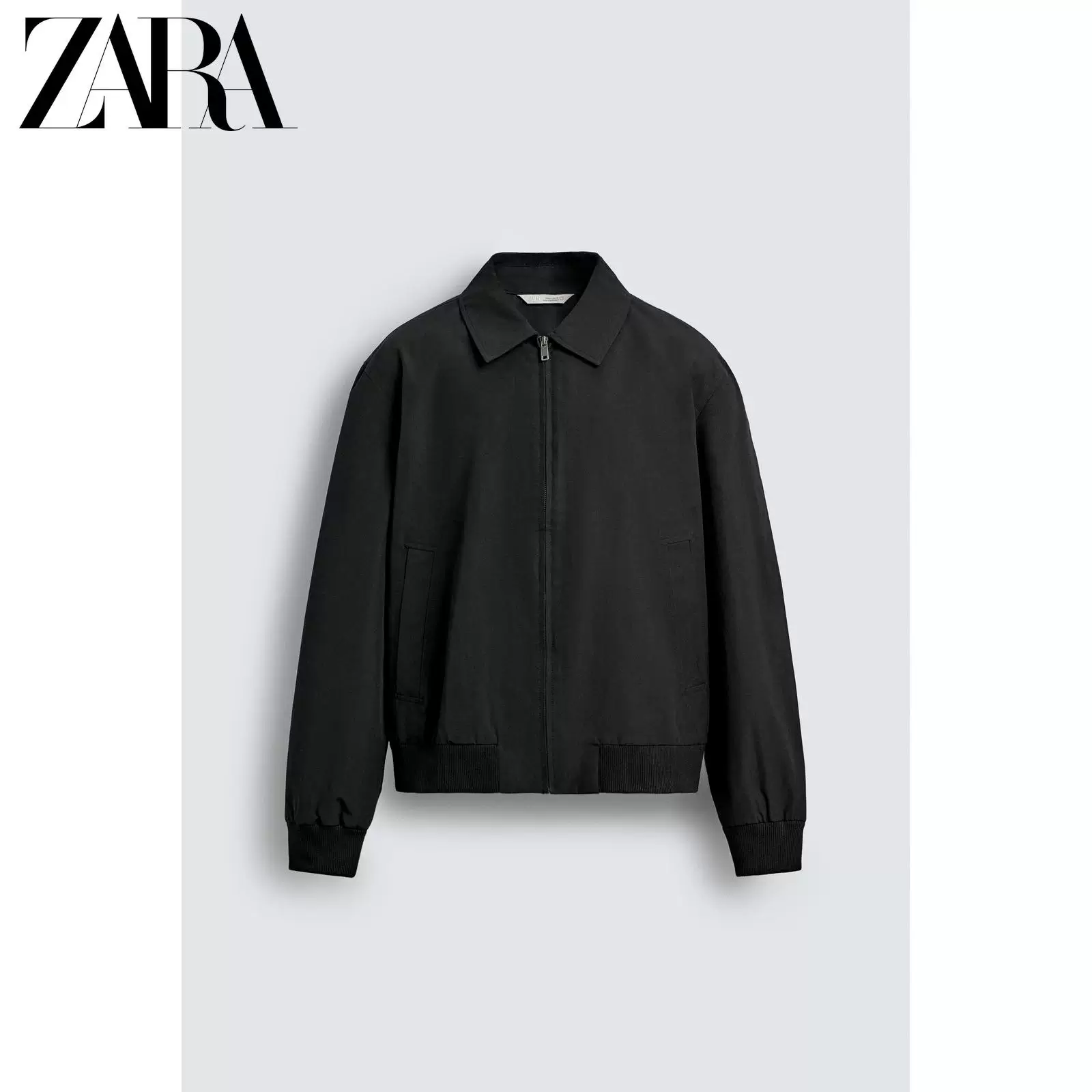 ZARA 2026 весна-лето новые товары мужская гидрофобная куртка на молнии из технической ткани 3918200 800