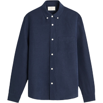 ZARAOrigins] Mens linen and silk blend slim long-sleeved shirt 5344306 401