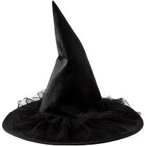 ZARA 2024 Autumn and Winter New Products Childrens Clothing Halloween Witch Silk Pointed Party Disguise Hat 0653711