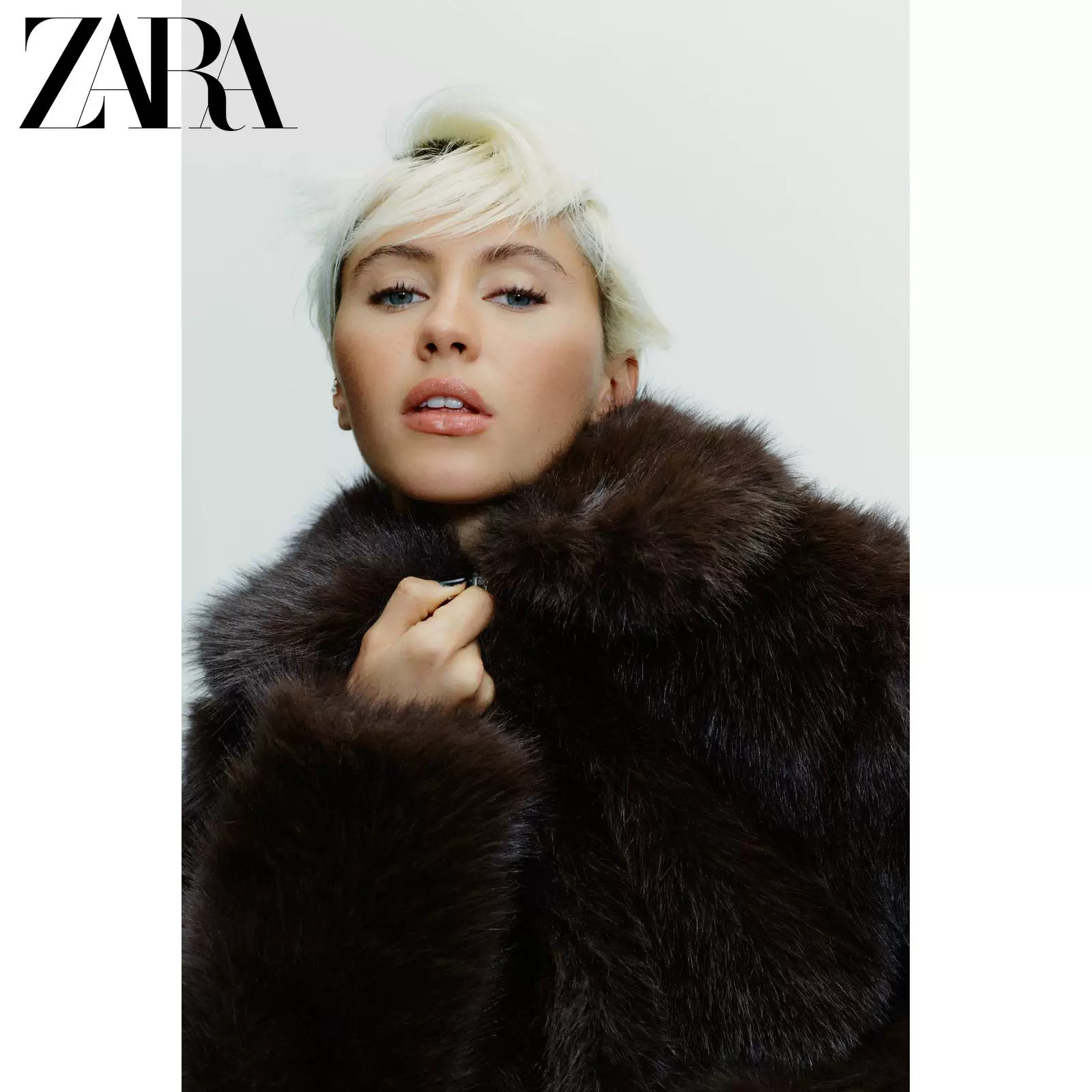 ZARA 25 новых зимних товаров TRF женское шубоподобное короткое пальто с искусственным мехом 4391733 716