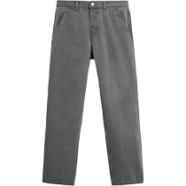 ZARA 2024 autumn and winter new products mens retro cotton straight comfortable washed denim casual pants 3991317