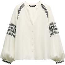 ZARA 24 Spring New Products Womens Dress Color Embroidered Hooded Sweatshirt 3564070712