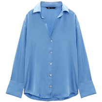 ZARA 24 spring new products with silk satin texture shirt 2248872403