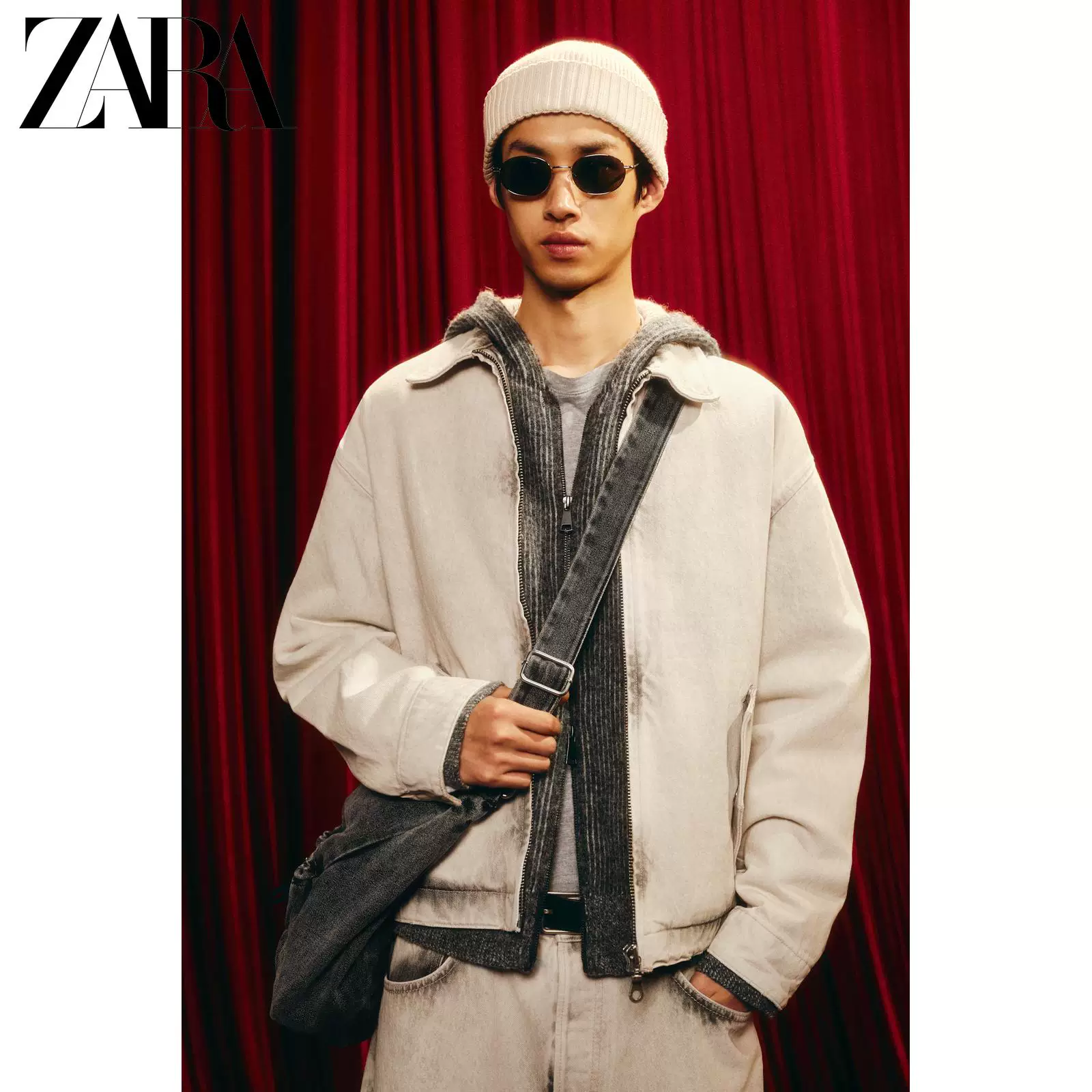 ZARA 2025 зима новые изделия мужчины джинсовая куртка с промывкой 0840425 251