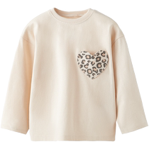 ZARA 24 spring new products baby girls and toddlers heart-shaped pocket T-shirt 3335719 721