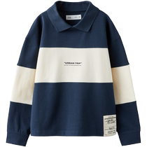 ZARA 24 spring new pint boy dress boy Print striped POLO shirt 0722690104