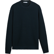 ZARA24 new autumn products mens textured basic round neck long-sleeved sweater 3332320 401