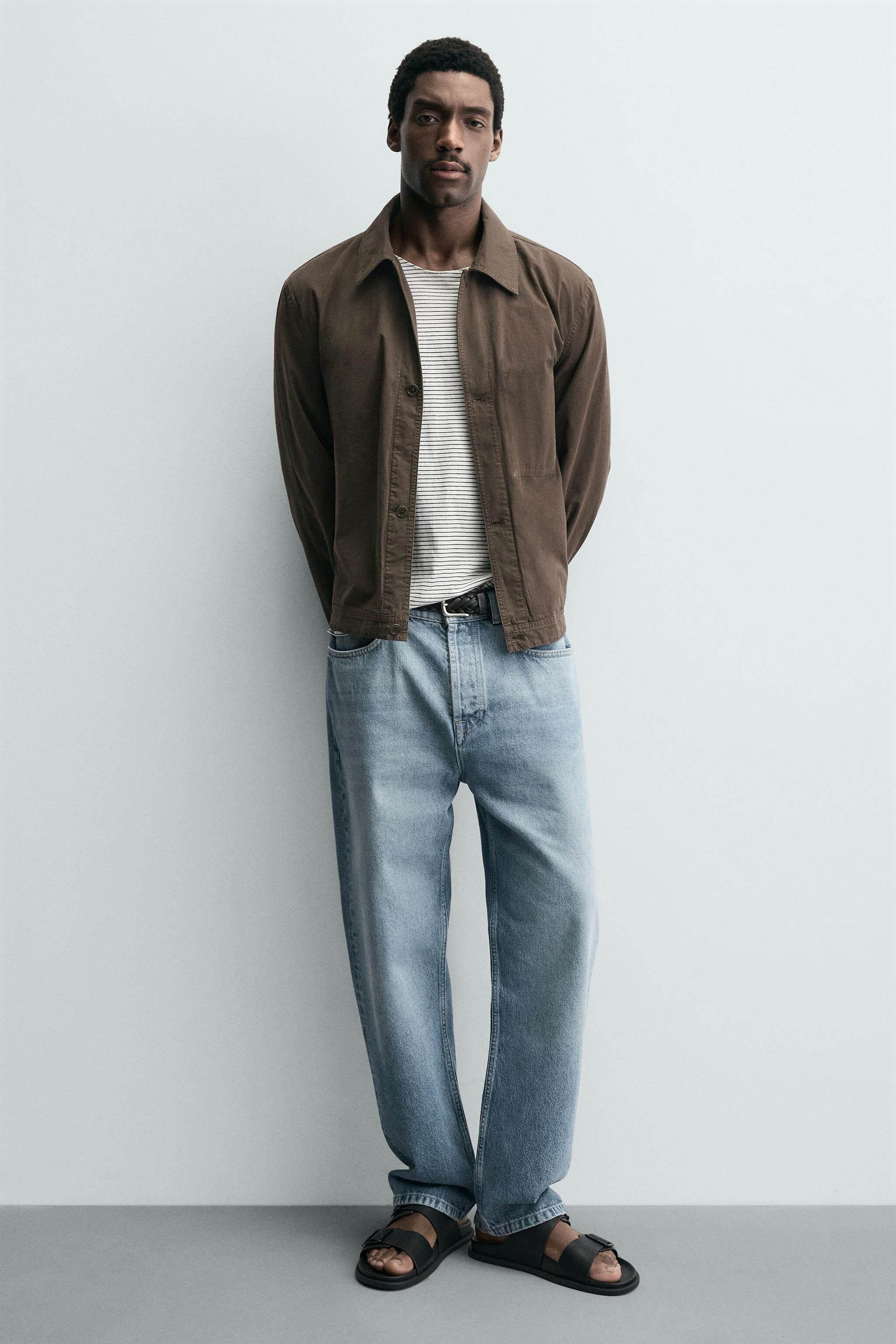 ZARA 2026 новая весна и лето Вкус мужская обувь черный двойной Украсить квартира сандалии песчаный пляж Туфли 2703720 800 