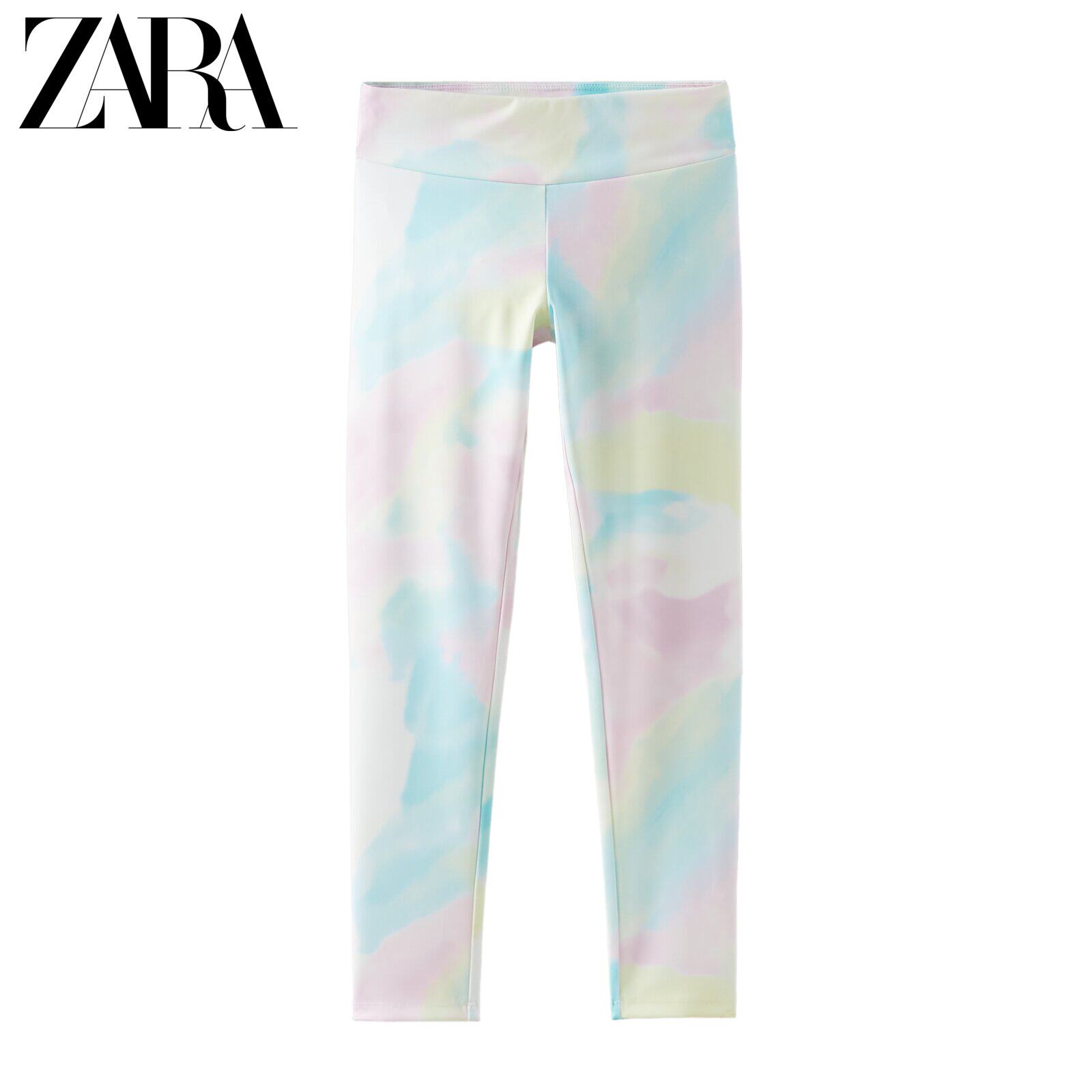 ZARA new child dress girl SPORTY Dye Nehline Pants 0673608330