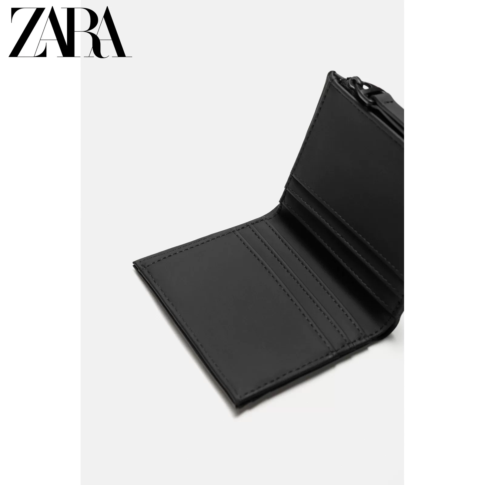 ZARA 2025 летние новые товары мужская сумка ламинированный декоративный слой портмоне с монетами 3801620 800