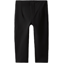 ZARA discount season childrens clothing girls black capri leggings 6201619 800