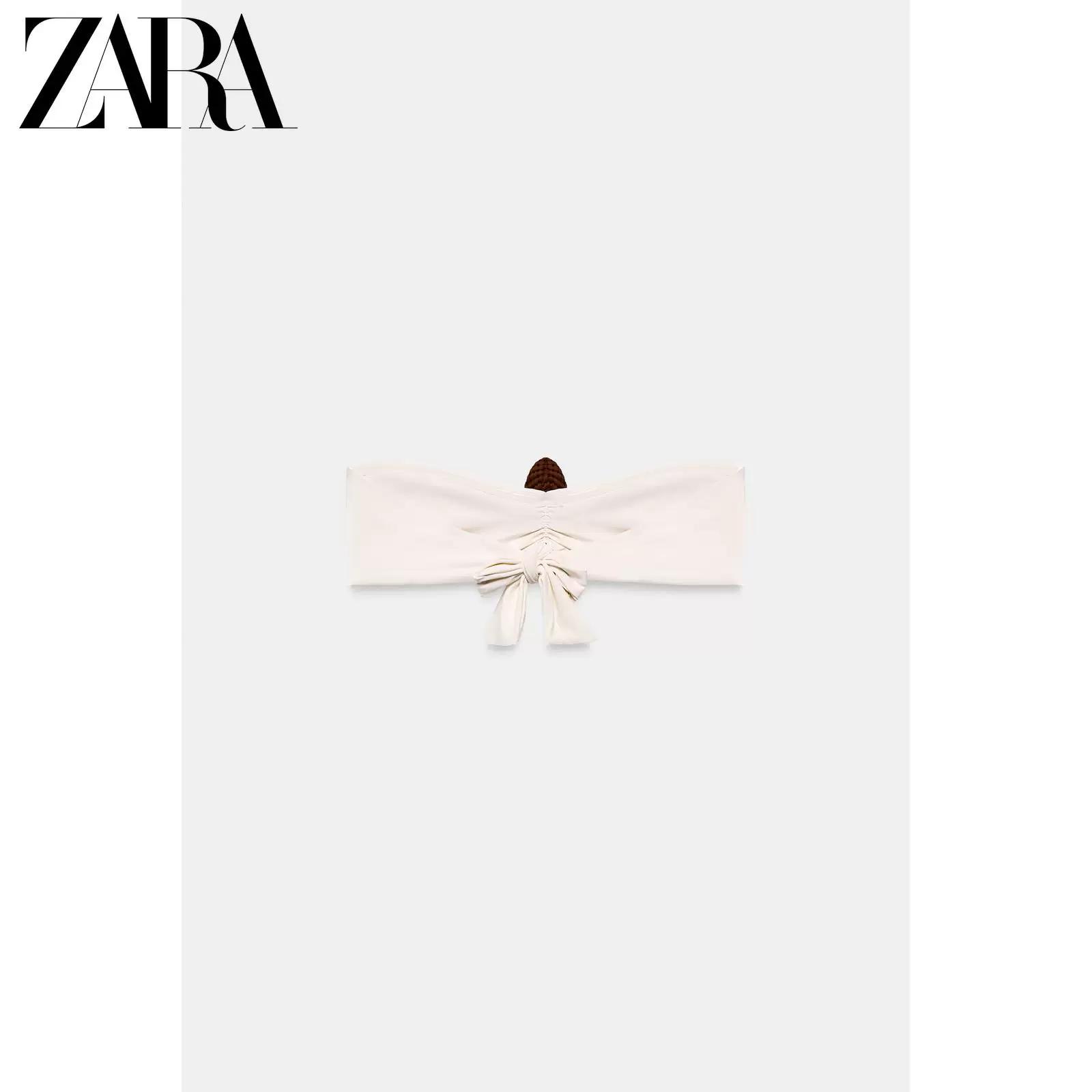 ZARA весна-лето 2026 новая коллекция женский купальник крючок цветок бандо топ 0167033 712