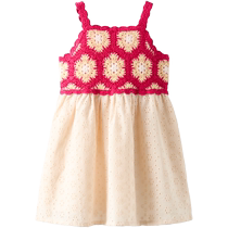 ZARA 24 new summer products baby girls and toddlers embroidered crochet patchwork dress 3335076 671