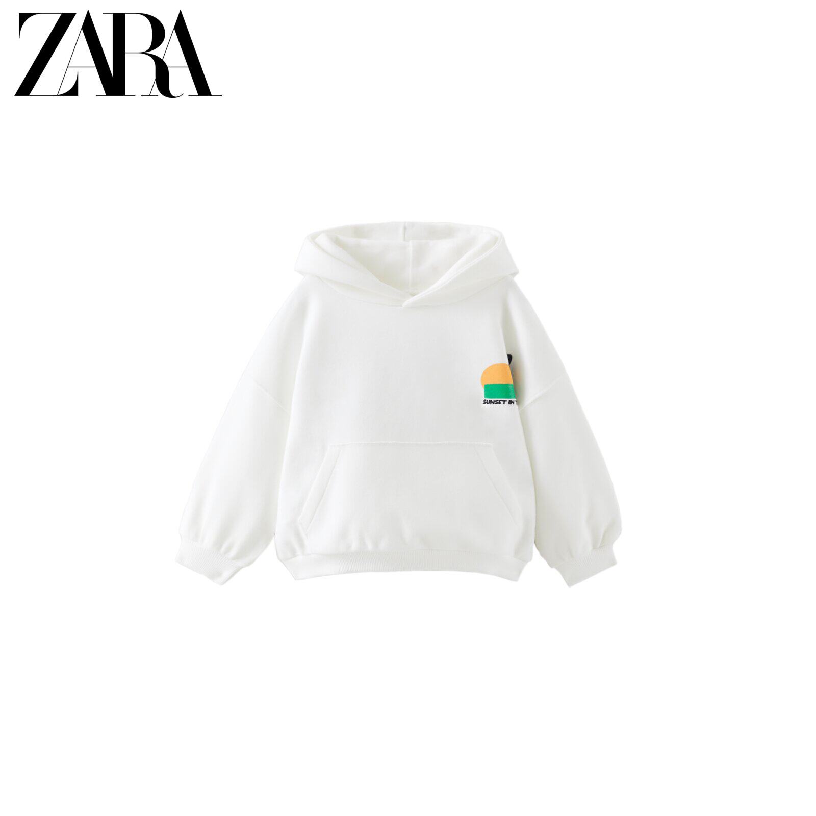 ZARA new baby boy skateboard printed thick cotton T 3337040250