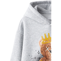 ZARA discount season childrens clothing boys graffiti animal print sweatshirt 4805761 803