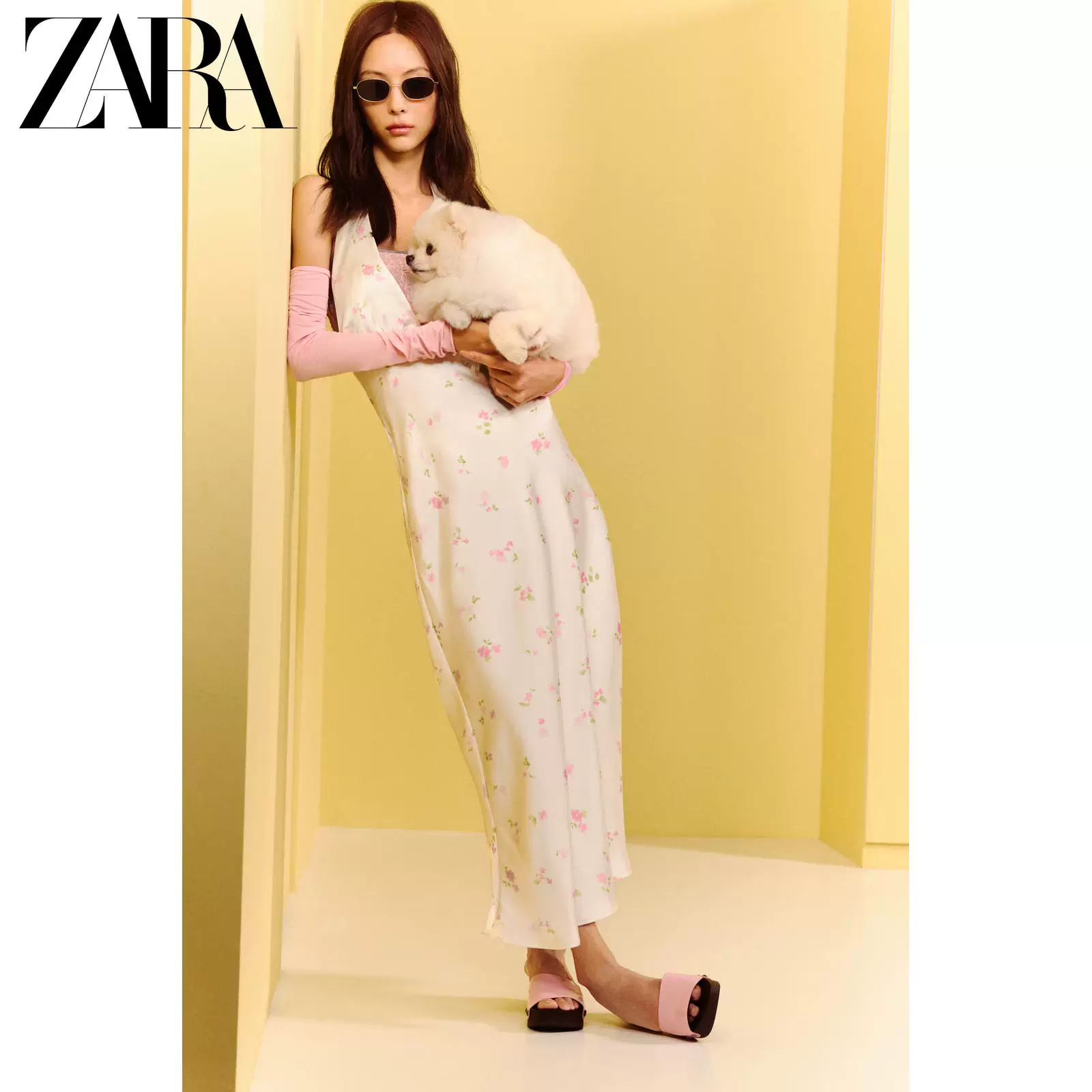 ZARA весна-лето 2026 Новинки Женщина круглый вырез контрастная отделка кружевной топ-майка 5584394 621
