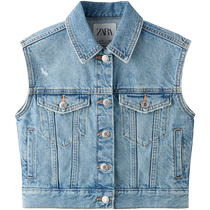 ZARA 24 printemps nouveaux produits vêtements pour enfants filles gilet en denim 1538617 400