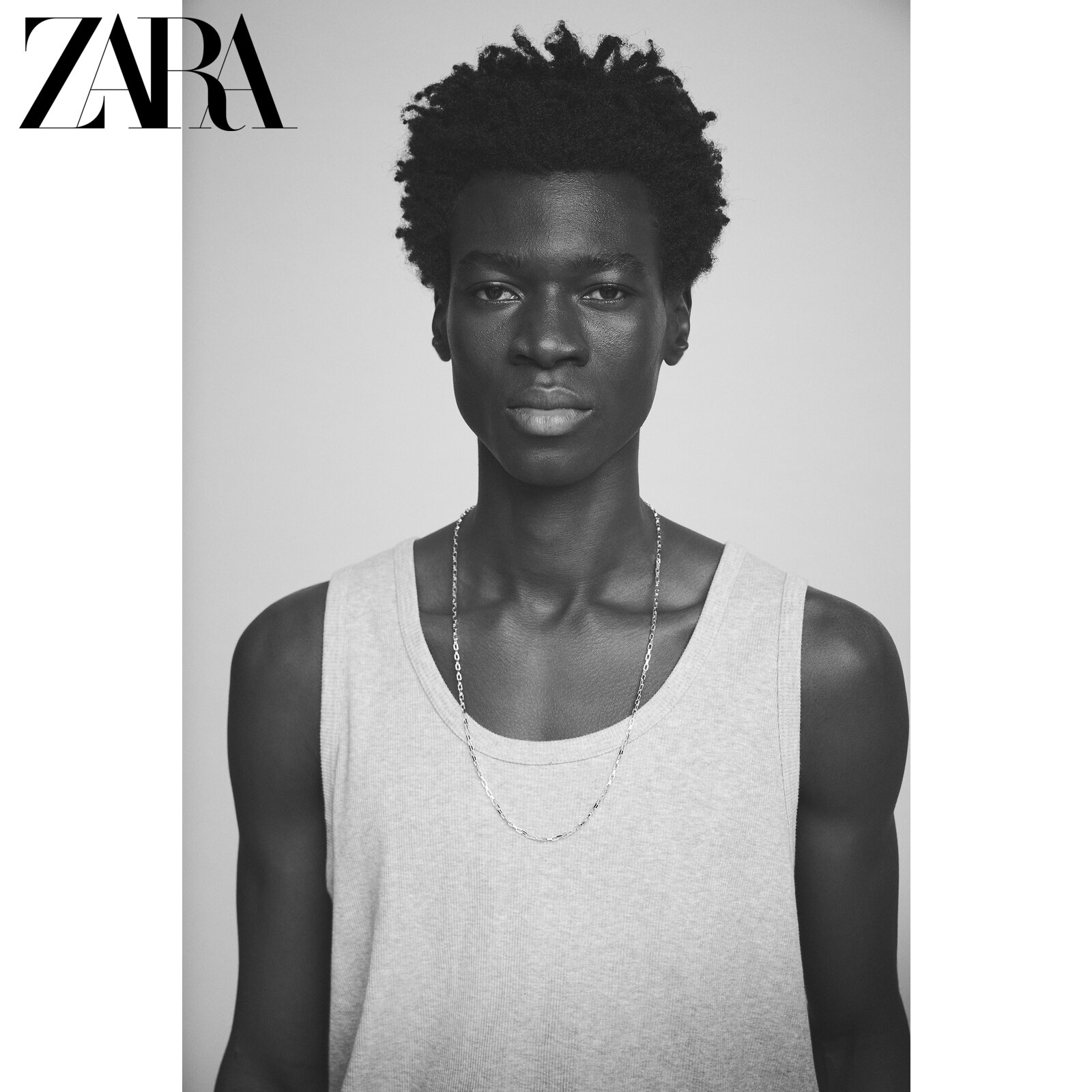 ZARA Summer men's clothing silver glasses hanging chain 8435433808