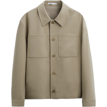 ZARA24 Spring New Pint Mens Dress Light Brown Casual Loose Long Sleeve Tooling Outdoor Jacket 6861791708