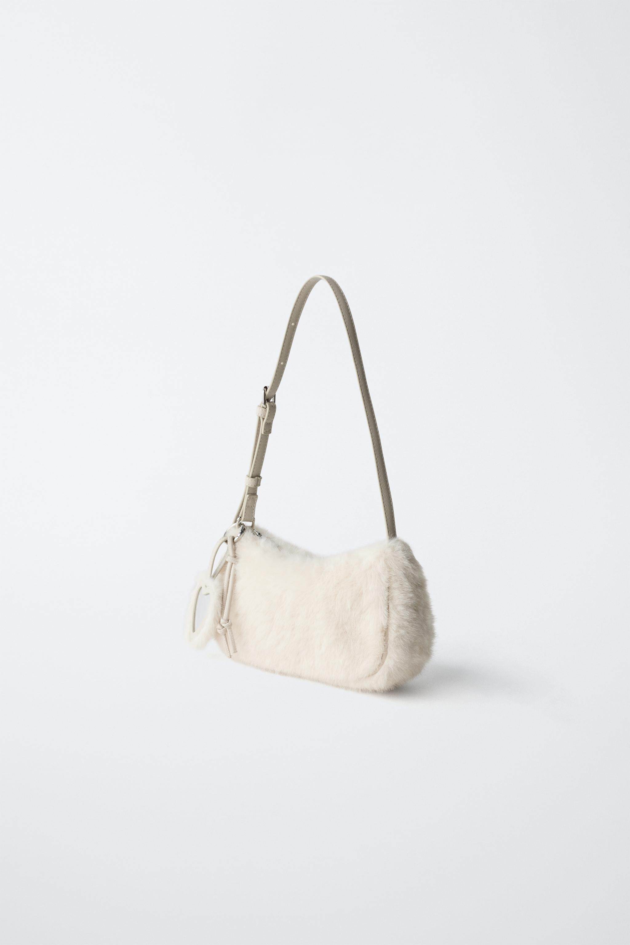 Сумка zara2026春夏新品 童包女童 人造皮草效果挂饰单肩包 1256630 002