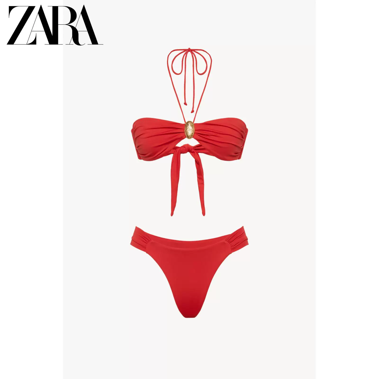 Бикини низы женские однотонные средней талии ZARA 2026 весна-лето 0167054 642