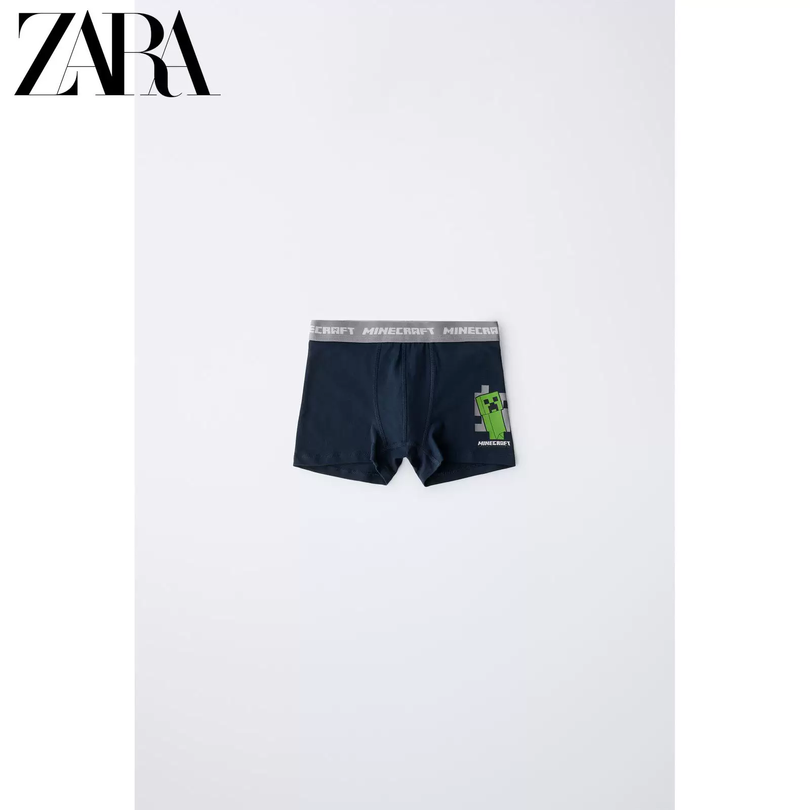 ZARA 2025 зимние новые товары детская одежда мальчики Minecraft?двойное нижнее белье 0547696 407