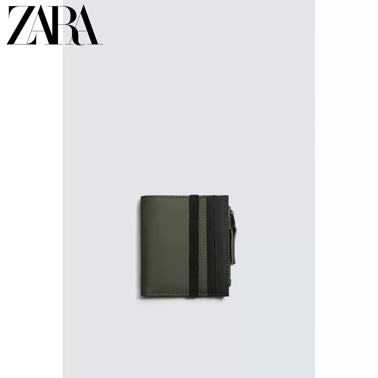 ZARA 2026 весна-лето новые товары Мужская сумка Застежка-м молния Монетник Ламинированный бумажник 3811720 032
