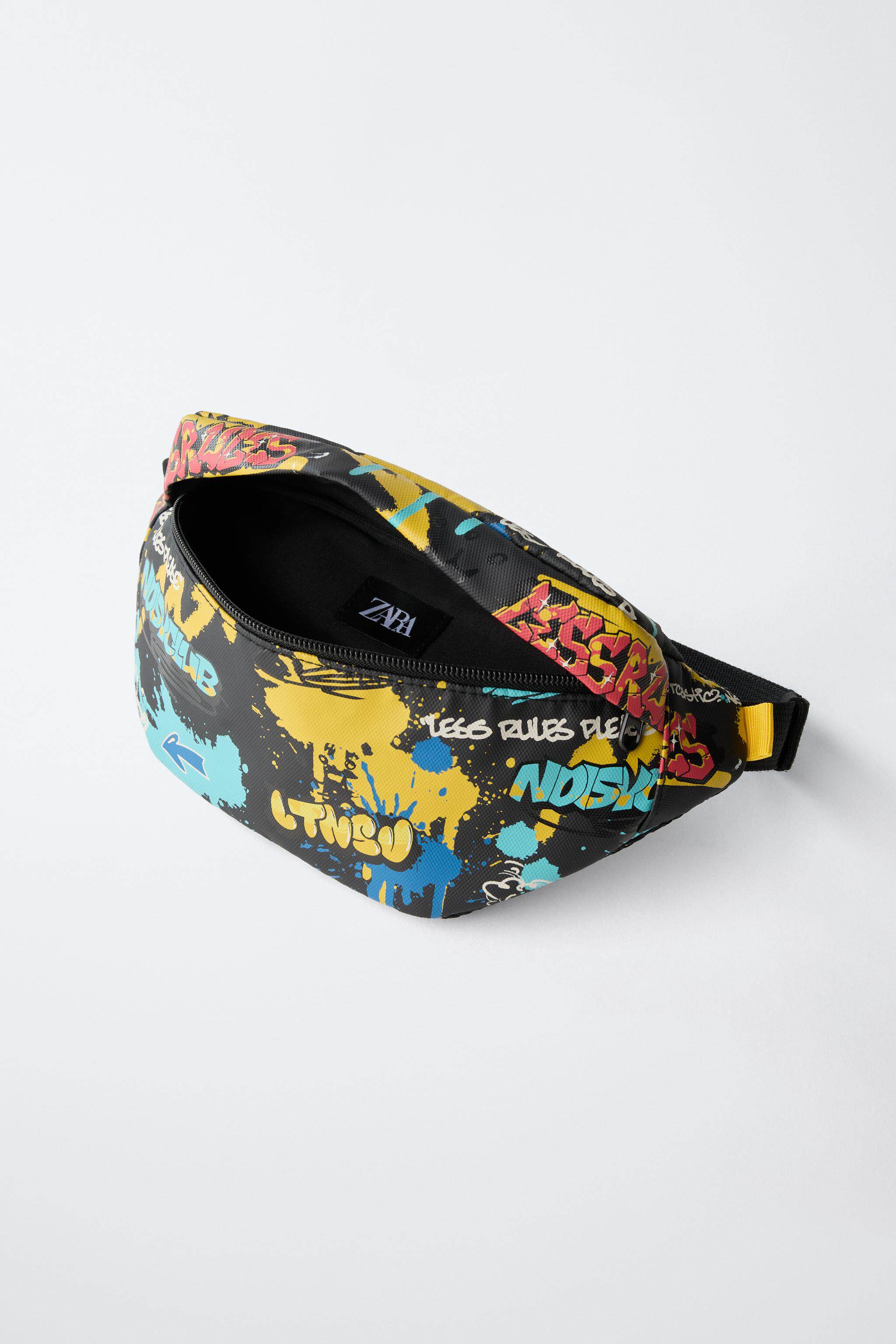 Сумка zara2026春夏新品 儿童包男童 涂鸦印花时尚休闲腰包 1415730 800