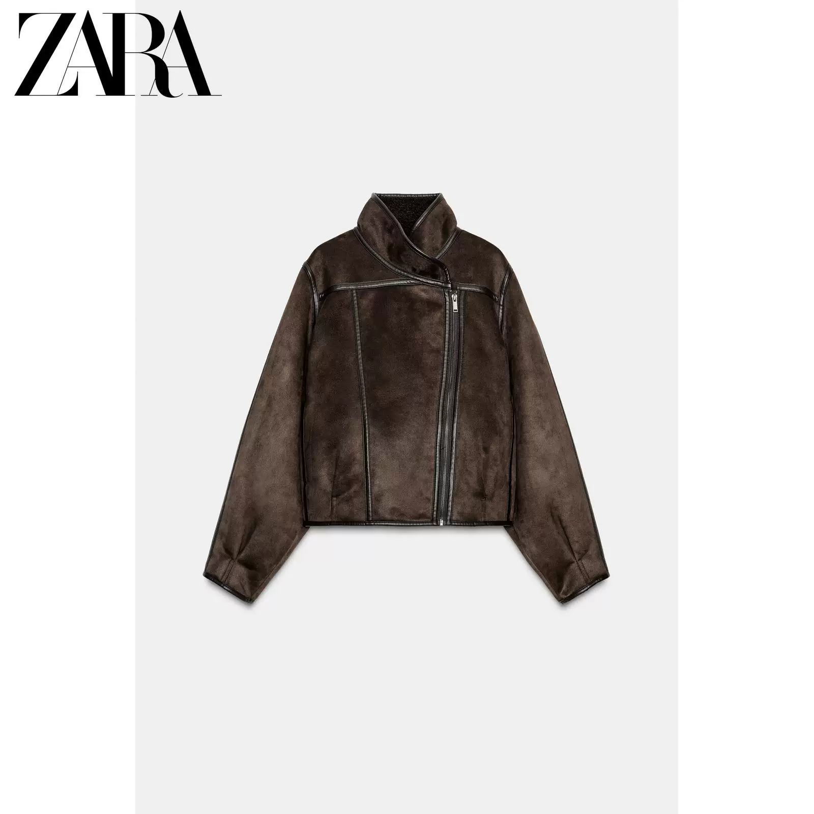 Женская reversibly длинная рукав куртка ZW серии 2025 зимние новые продукты ZARA 3548264 716