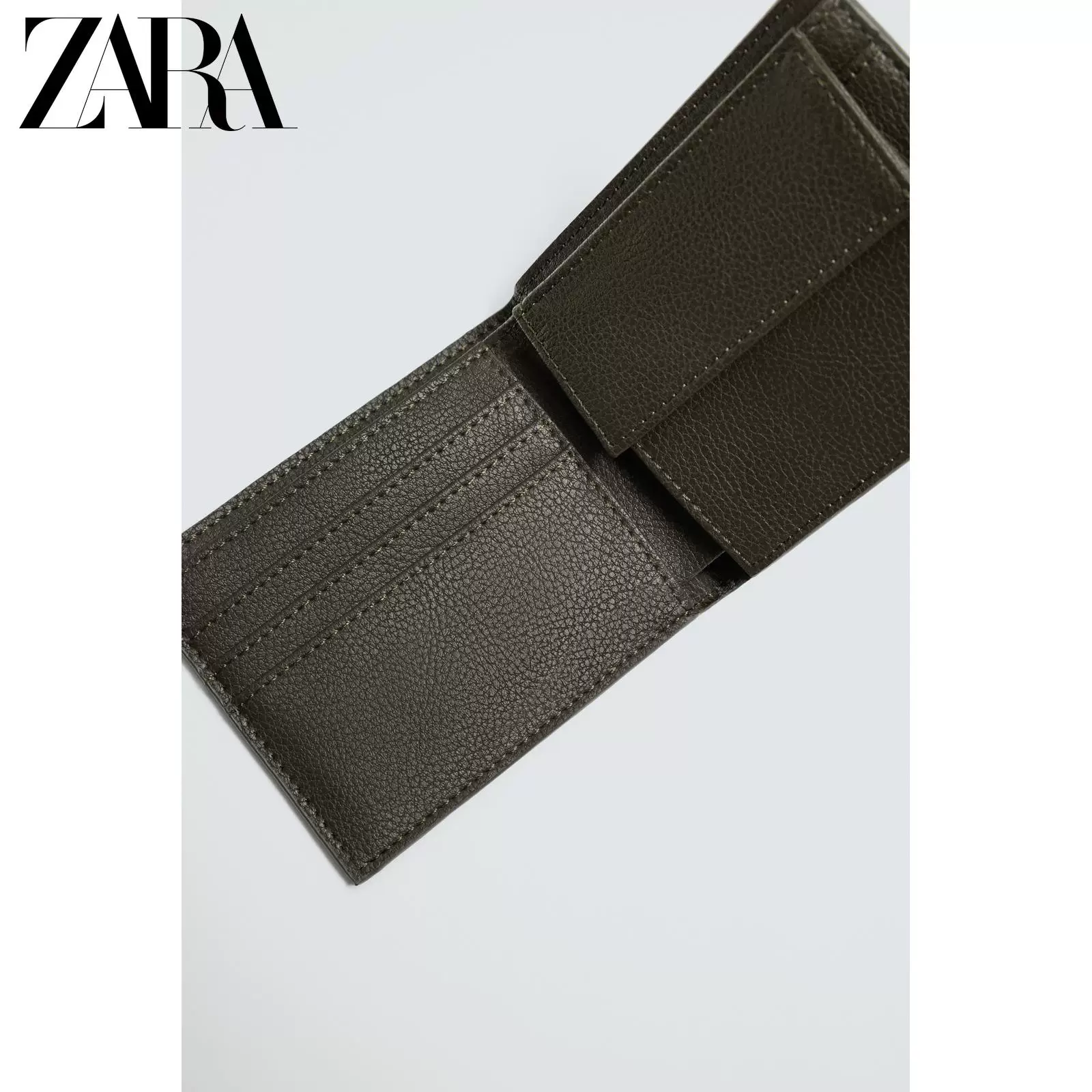 ZARA зимние новинки 2025, мужской кошелек фактура, текстура сумка 3805720 500