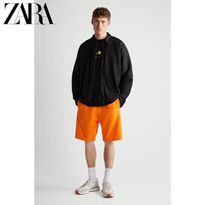 ZARA 夏季新款男装 宽松廓型打褶衬衫式夹克外套 04087483800