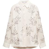 ZARA new womens clothing ZW series of beads decorated with embroidered shirts 4786044712