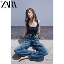 ZARA new womens wide shoulder strap stretch T-shirt 00264531800