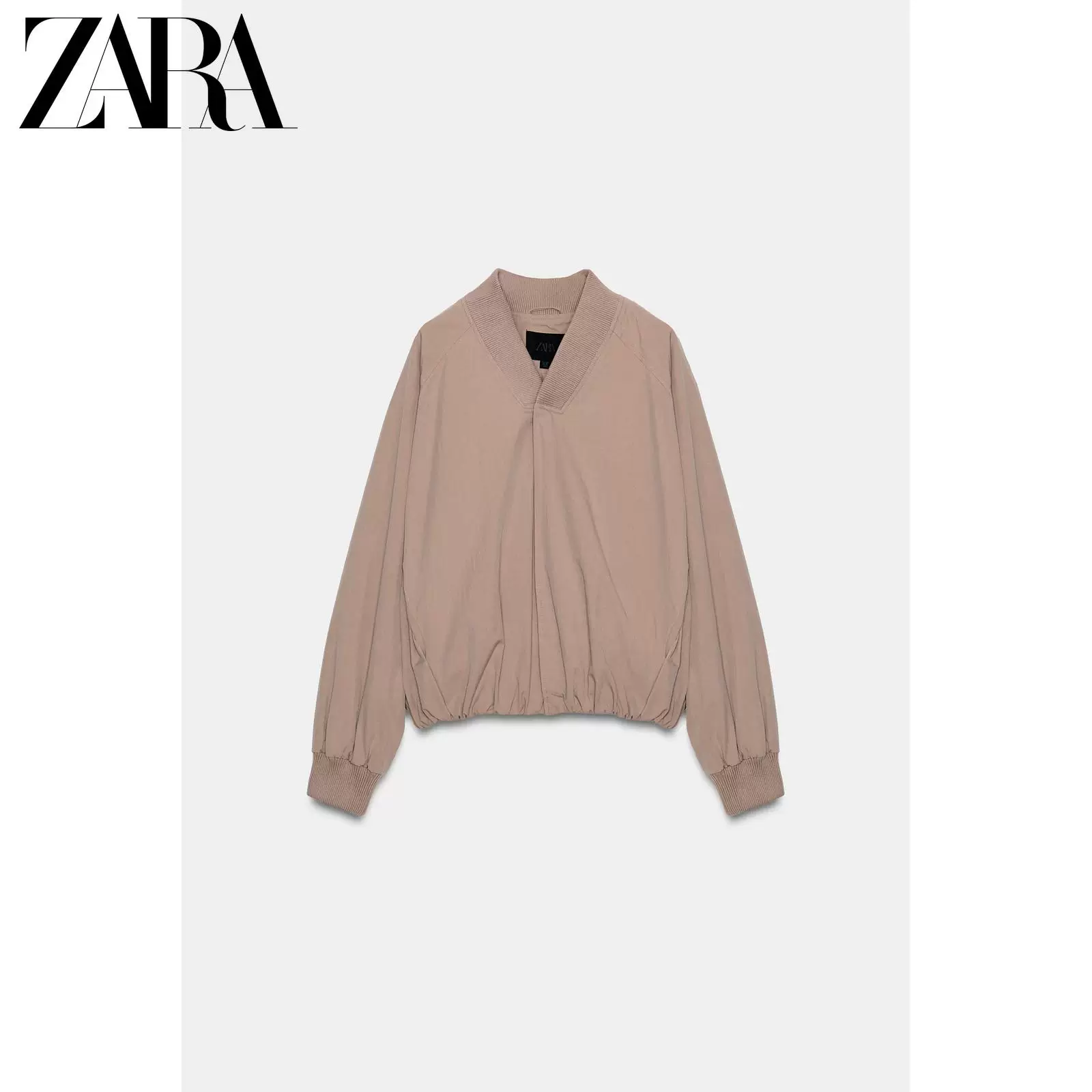 ZARA 2026 весна-лето новая коллекция(TRF) женский бомбер с рукавом-пузырьком 8490727 676