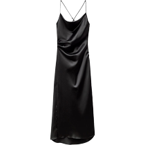 ZARA 24 Summer New Dress Silk Satin Texture Camper Dress 2072855800