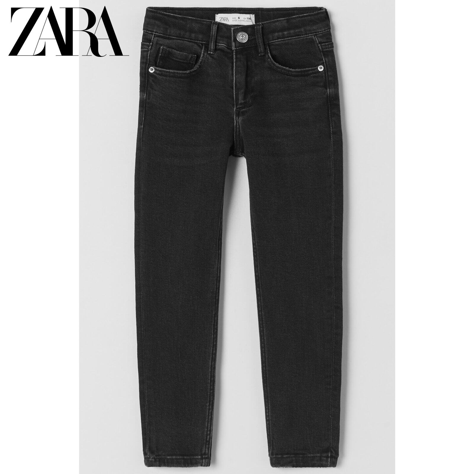 ZARA new child clothes girl in waist tight jeans 7147701800