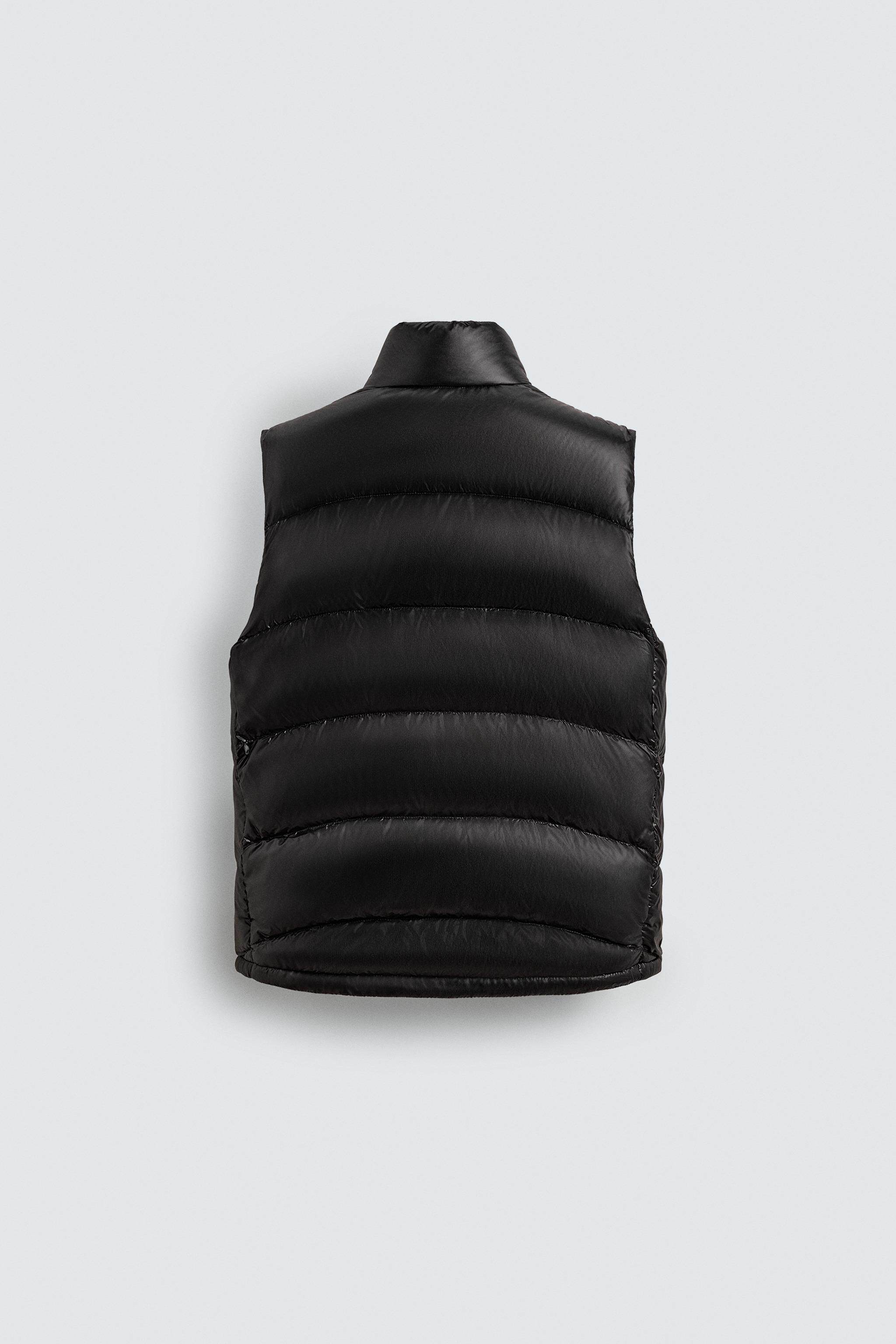 Пуховой жилет zara[origins] 男装 修身直筒棉服立领羽绒马甲背心 4302213 800