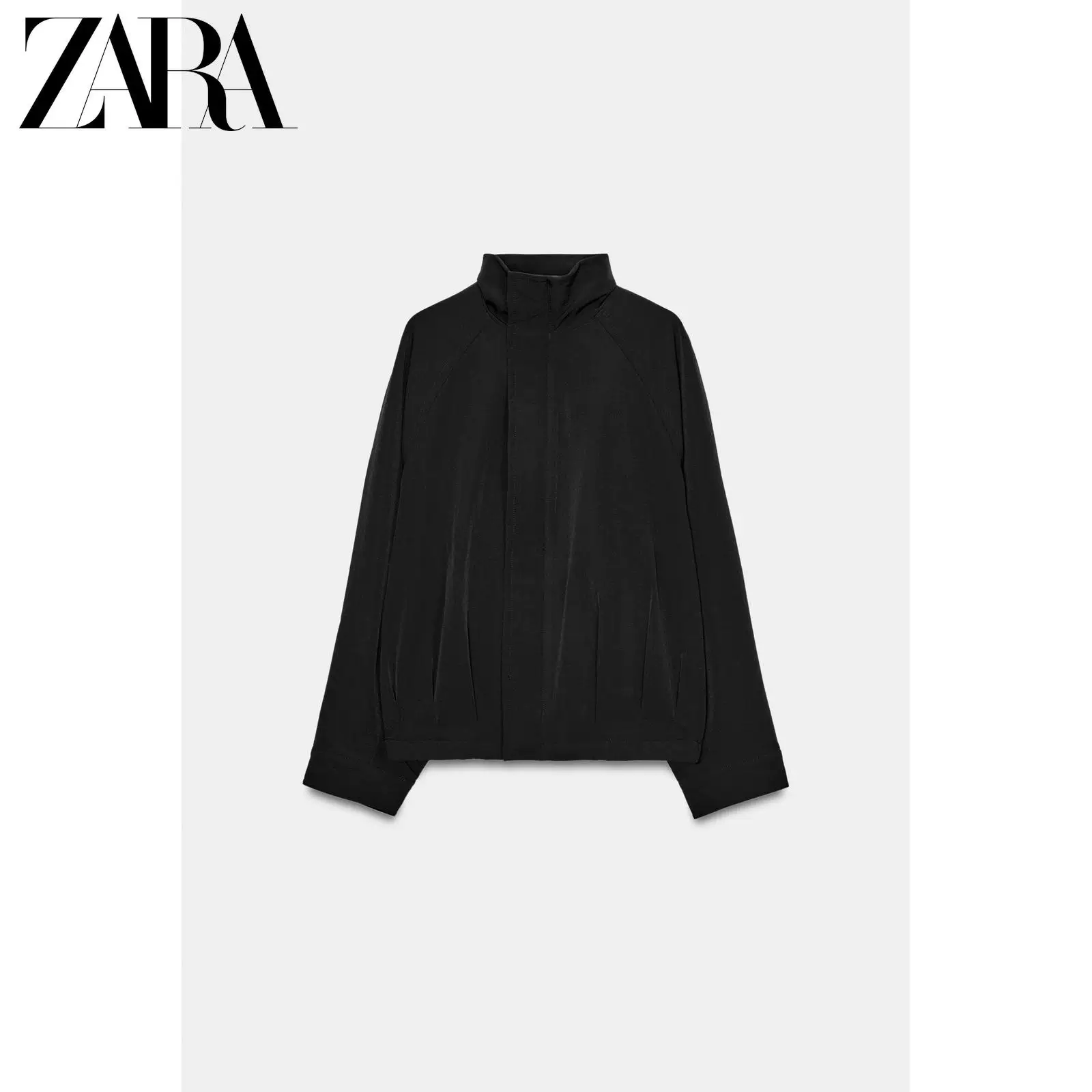 ZARA новинки весна-лето 26 Женская женская куртка-бомбер с высоким воротом и молнией 4813305 800