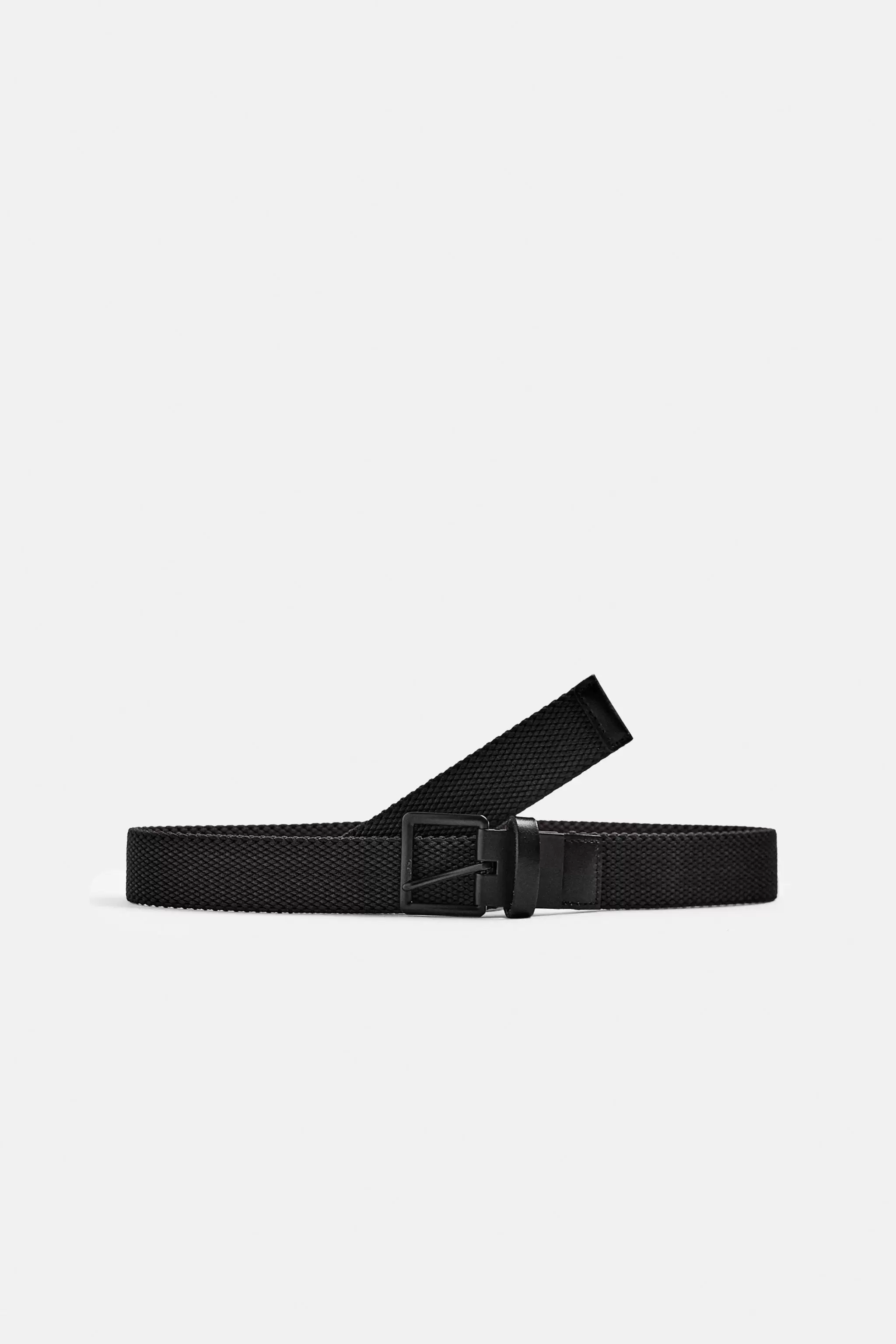 ZARA Новая мужская чёрная двусторонняя эластичная ремень 2823303 800