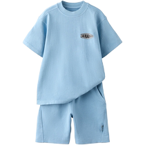 ZARA new summer products childrens clothing boys garment dyed T-shirt and casual shorts set 0039780 427