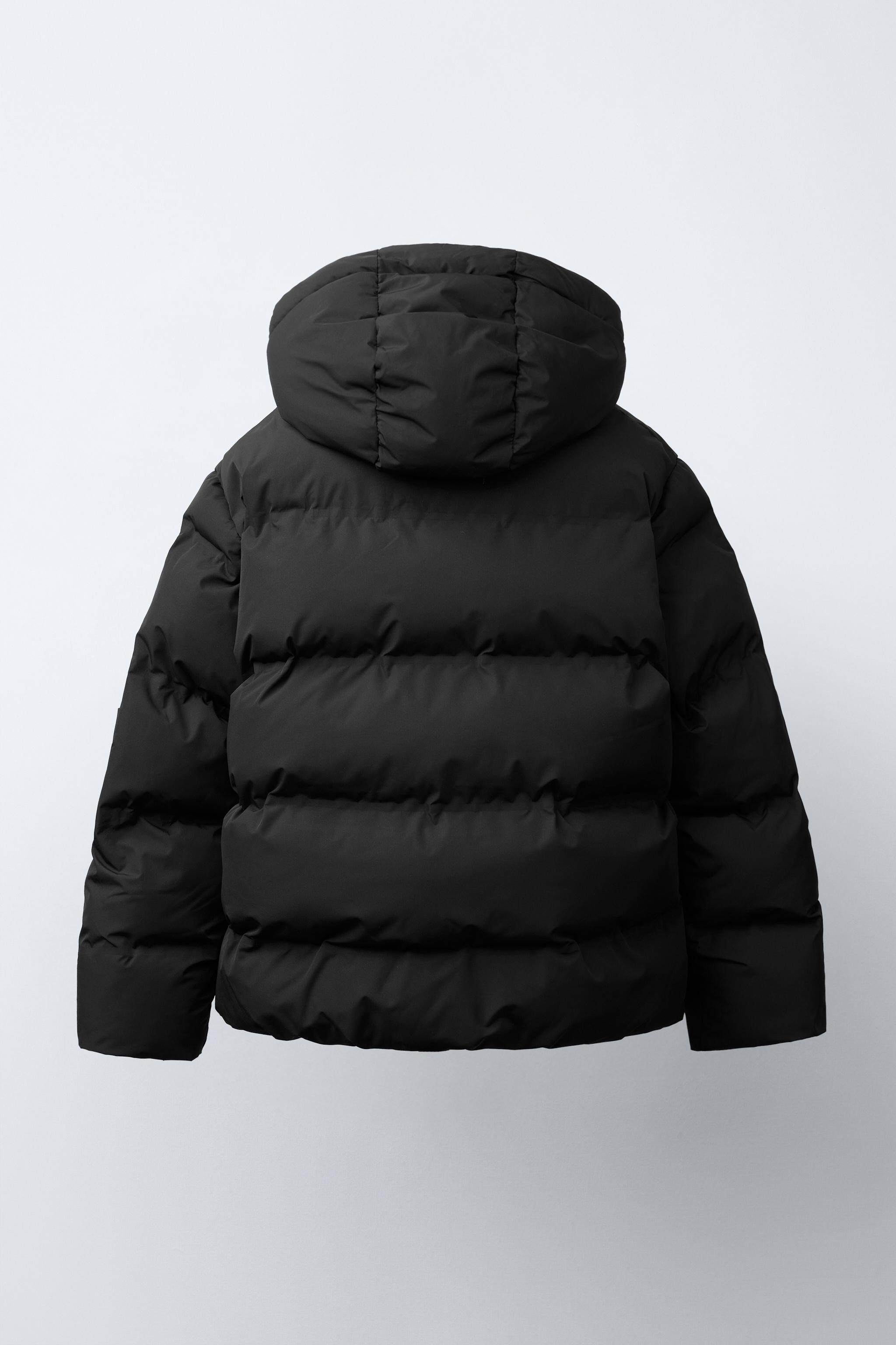 ZARA Лыжная летняя одежда, удерживающий тепло пуховик с капюшоном, куртка 