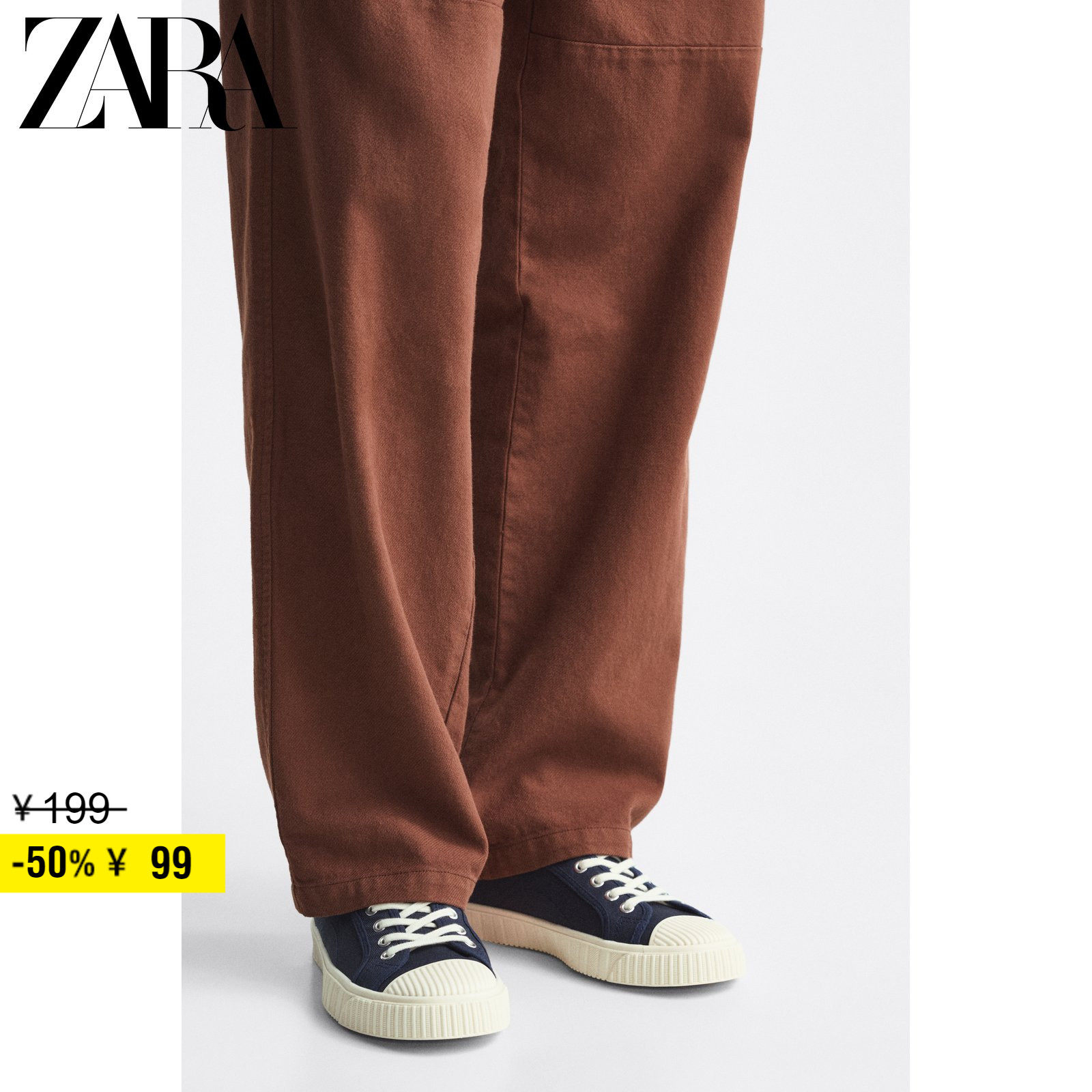 ZARA Discount Season Men Shoes Blue Rubber Bottom Sneaker Sails Shoes 2211220400-Taobao