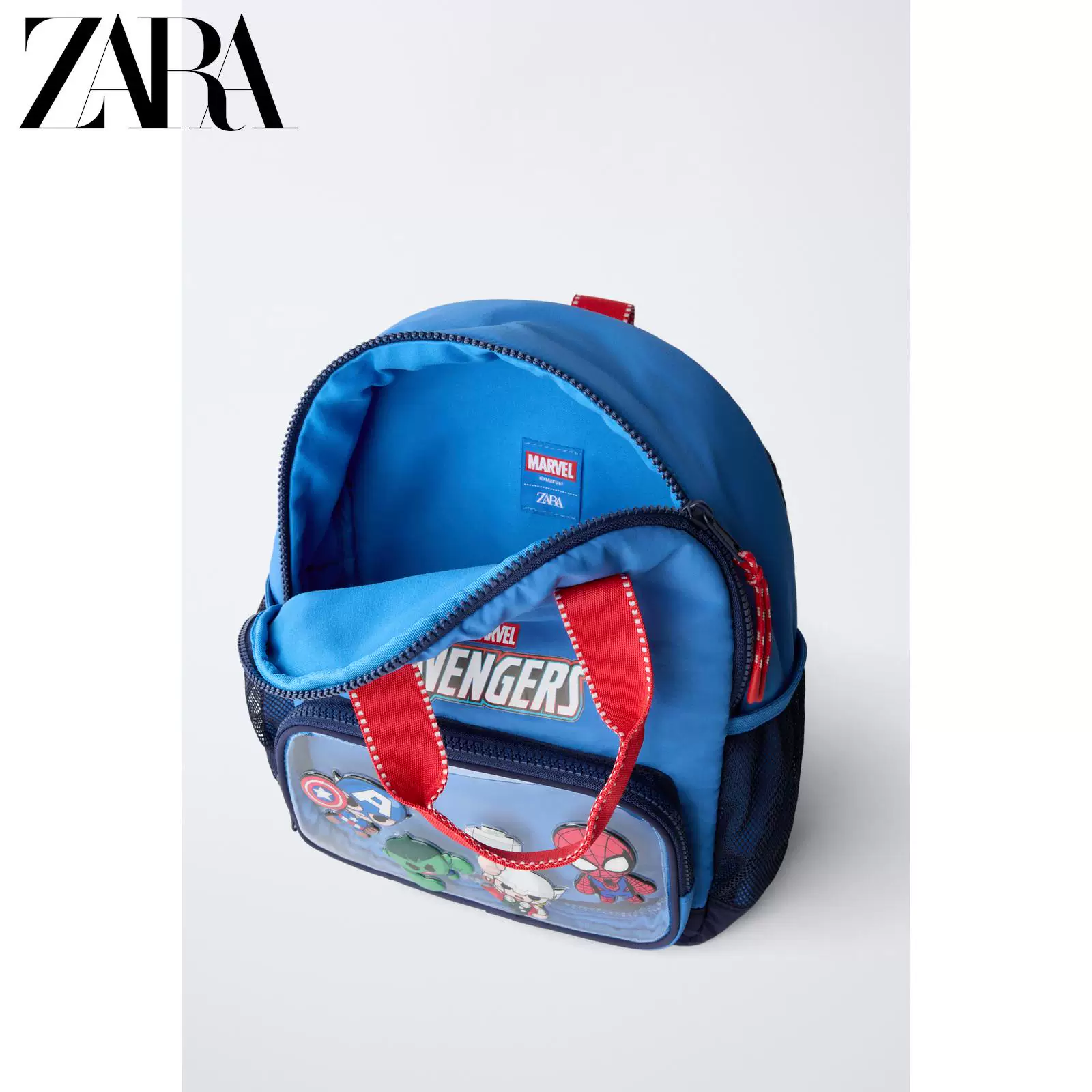 ZARA 2025 Зимние новые продукты детская сумка toddler Marvel Avengers рюкзак 1510730 400