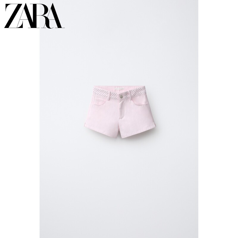 Zara2026 Early Autumn New Products Children's Clothing Girls' Casual Shorts with Rivet Star Decoration 4786755 620 Zara2026 Early Autumn New Products Children's Clothing Girls' Casual Shorts with Rivet Star Decoration 4786755 620