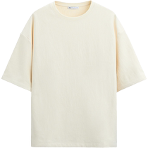 ZARA24 spring new product mens wear white American casual round neck short-sleeved T-shirt 3992425 251